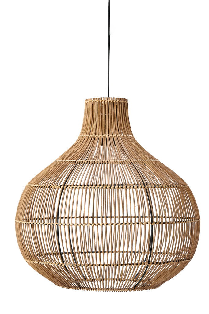 Hanging lamp 50x51,5 cm PACINO rattan dark brown