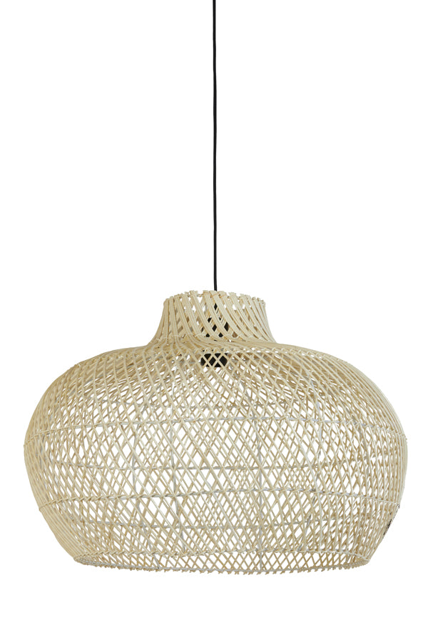 Hanging lamp 60x43 cm CHARITA rattan natural