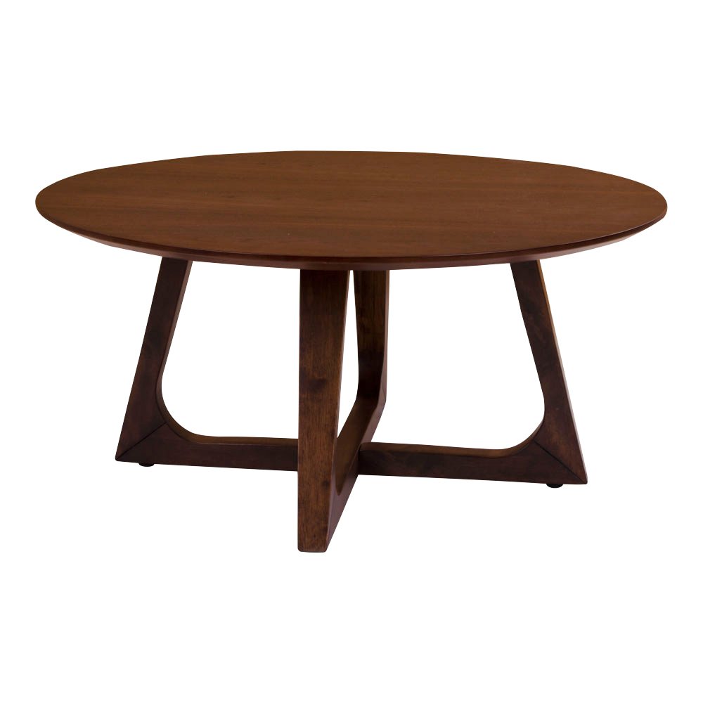 Hellerup Coffee Table - Coffee table in walnut veneer Ã˜ 75 cm