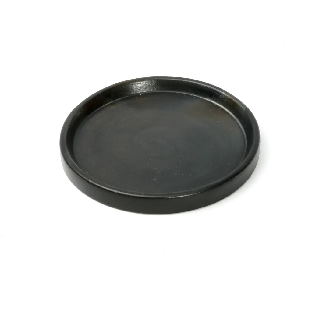 The Terracotta Burned Plate - Black - S