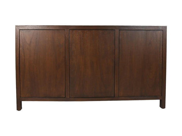 HSM Collection-Dressoir 3 Deur-150x42x85-Bruin-Teak Fineer