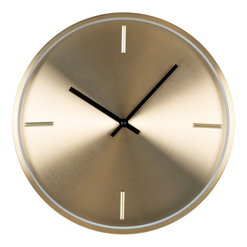 Istanbul Wall Clock - Wall Clock, aluminum, gold, Ø30