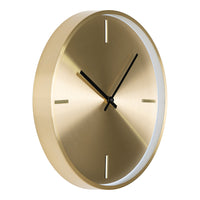 Istanbul Wall Clock - Wall Clock, aluminum, gold, Ø30