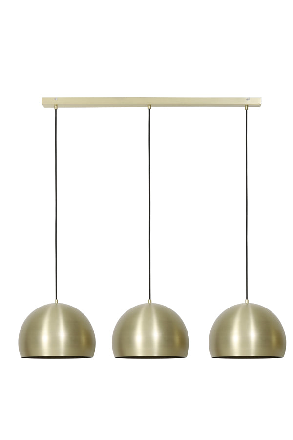 Hanging lamp 3L 120x33x25 cm JAICEY matt gold