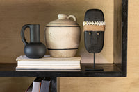 Jug Stripe Terracotta Beige/Black Small