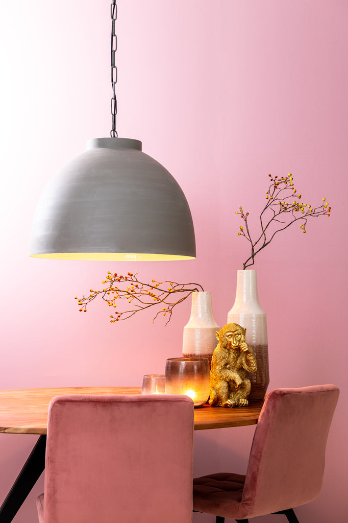 Hanging lamp 45x32 cm KYLIE concrete-white