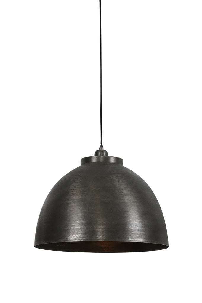 Hanging lamp 45x32 cm KYLIE dark raw nickel