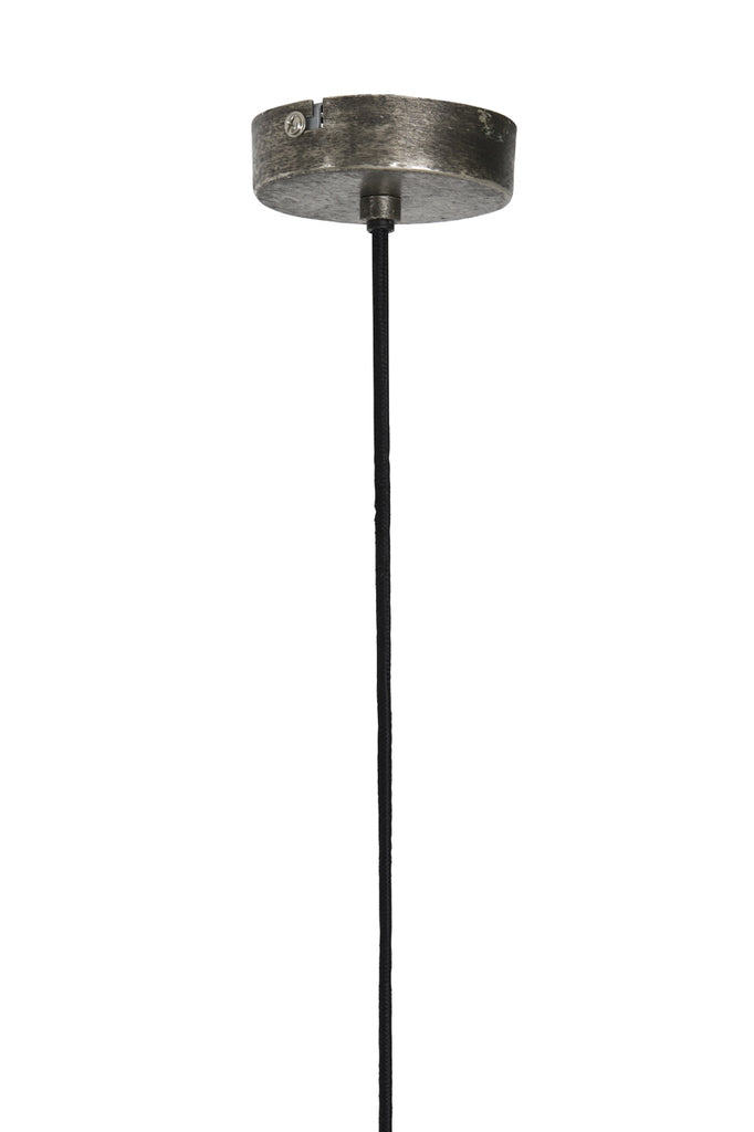 Hanging lamp 45x32 cm KYLIE dark raw nickel