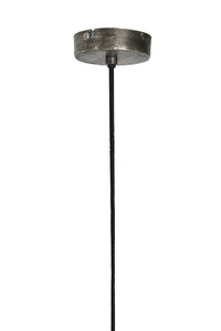 Hanging lamp 45x32 cm KYLIE dark raw nickel