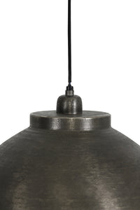 Hanging lamp 45x32 cm KYLIE dark raw nickel