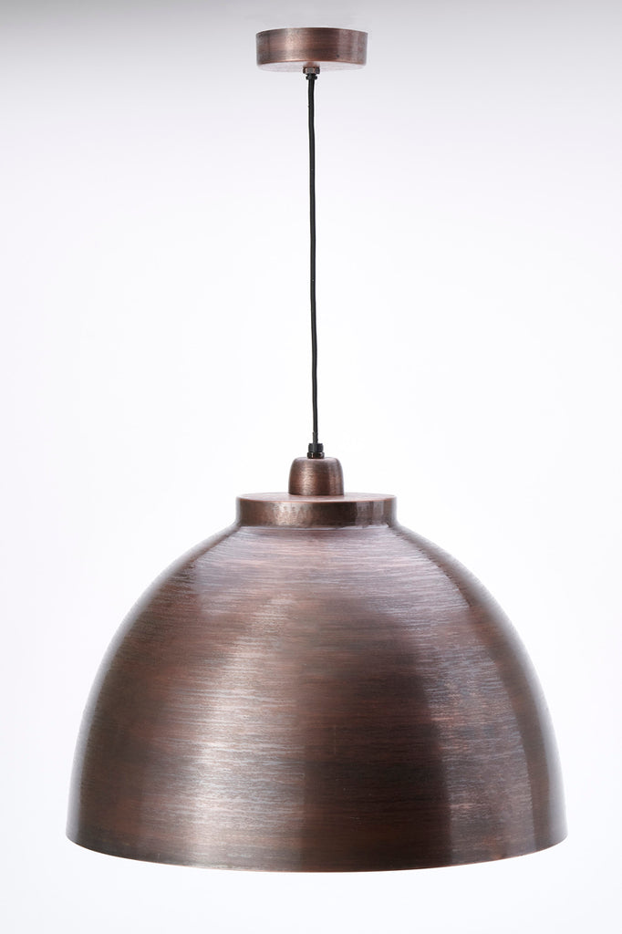 Hanging lamp 45x32 cm KYLIE raw antique copper