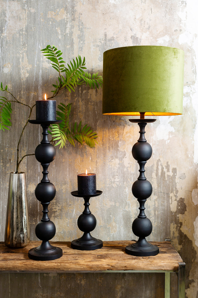 Lamp base 17x70 cm LESANE matt black