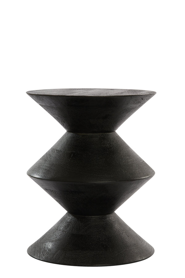 Side table 40x50 cm LARUS mango wood matt black