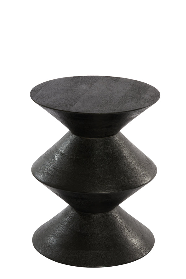 Side table 40x50 cm LARUS mango wood matt black