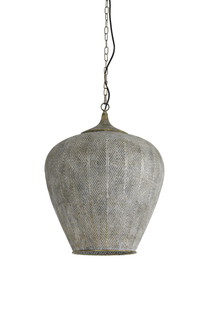 Hanging lamp 45x58 cm LAVELLO antique gold-white