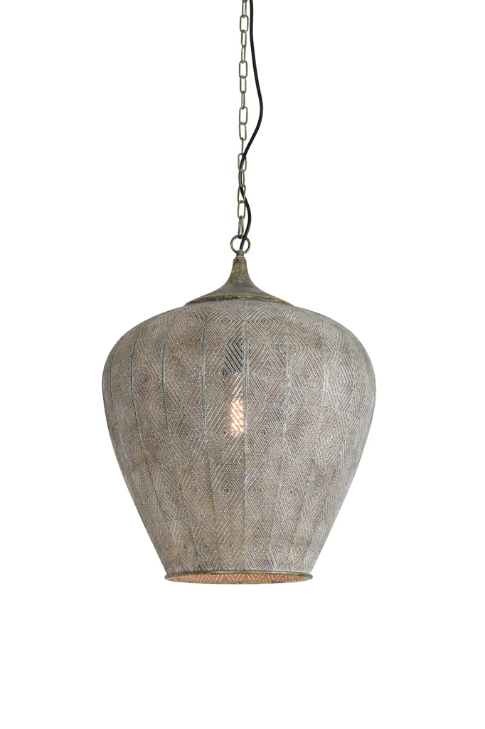 Hanging lamp 45x58 cm LAVELLO antique gold-white