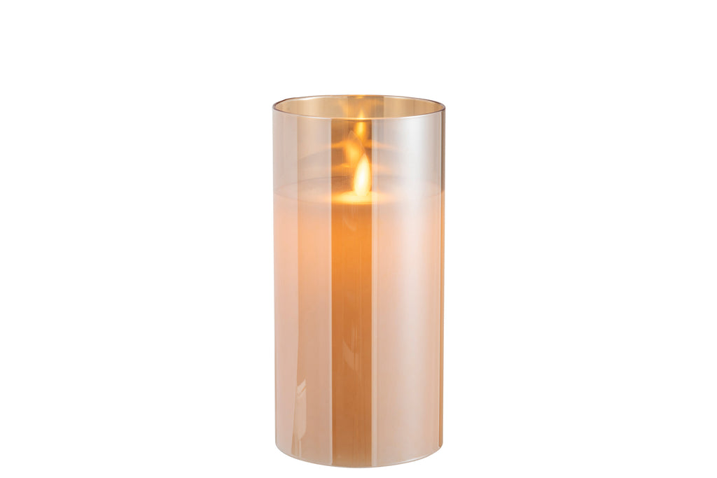 Ledlamp Shining Glass Gold Medium