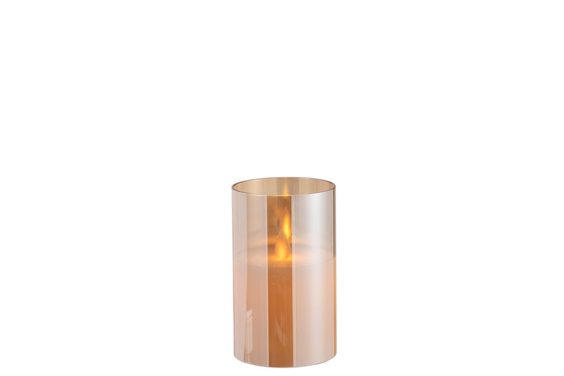 Ledlamp Shining Glass Gold Small