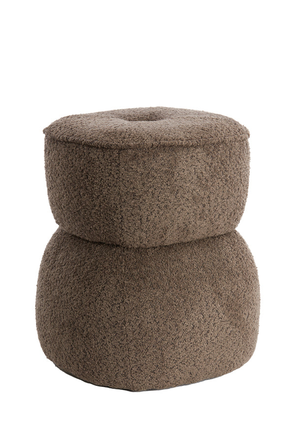 Pouf 40x46 cm LEYLA brown