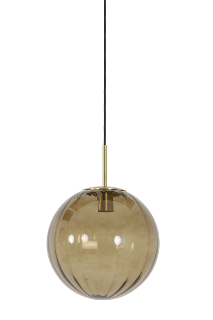 Hanging lamp 30 cm MAGDALA glass brown+gold