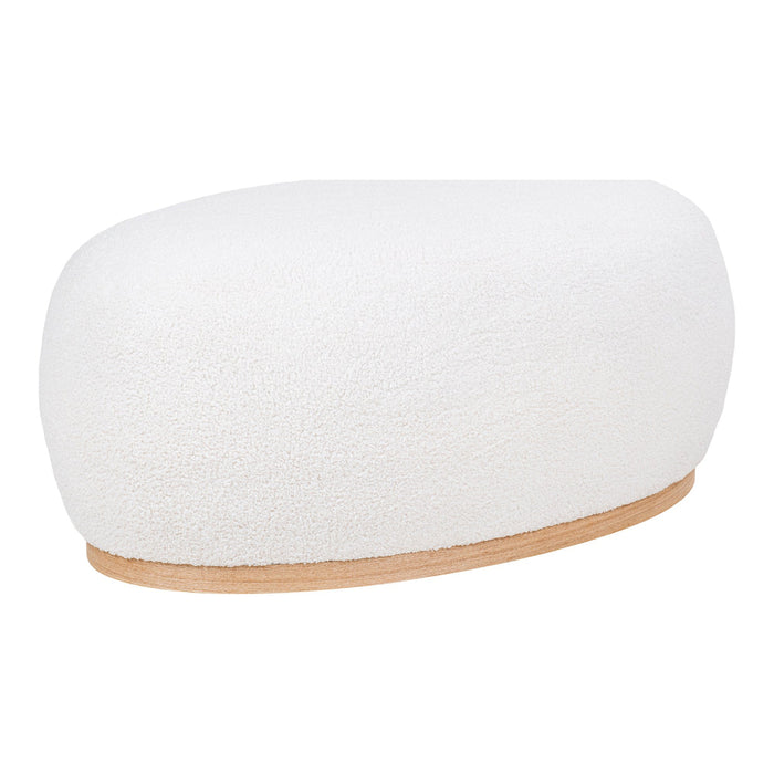 Manhattan Pouf - Pouf, bouclé, white, 54,5x88,5x36 cm, HN1235