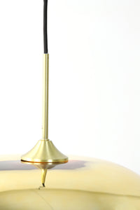 Hanging lamp 30x25 cm MAYSON glass gold-clear+gold