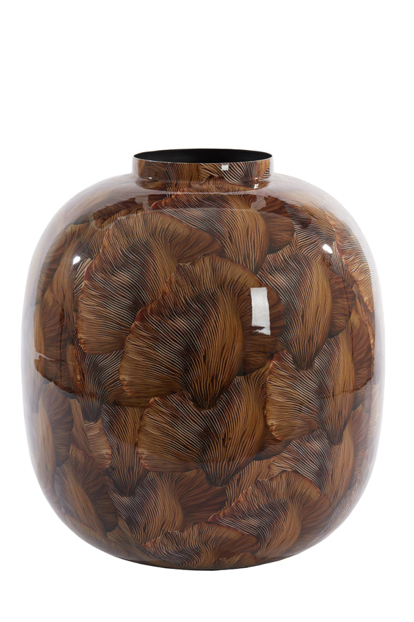 Vase deco 37x40 cm MILOS brown-light brown