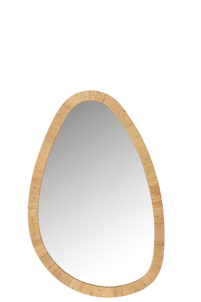 Mirror Paille Rattan/Glass Natural Medium