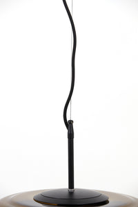 Hanging lamp 45x48 cm MISTY glass brown+matt black