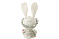 Moneybox Rabbit Sitting Poly Mix