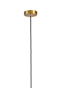 Hanging lamp 25x31 cm MYLES smoked glass+antique bronze