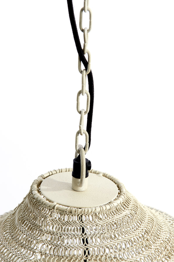 Hanging lamp 31x55 cm NAKISHA light grey