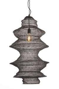 Hanging lamp 48x82 cm NAKISHA matt black