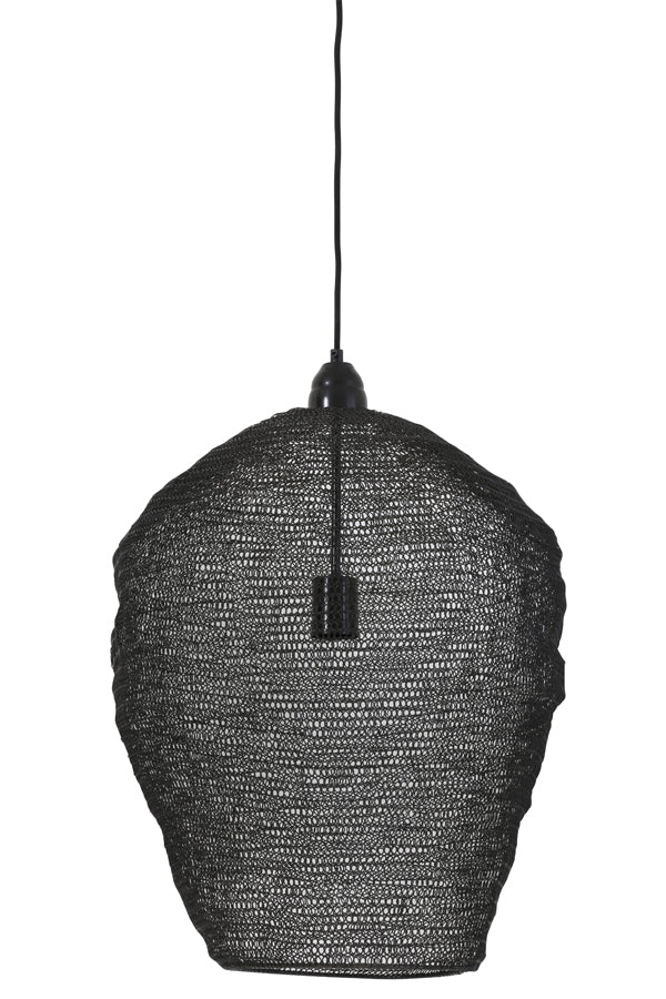 Hanging lamp 45x60 cm NIKKI wire shiny black