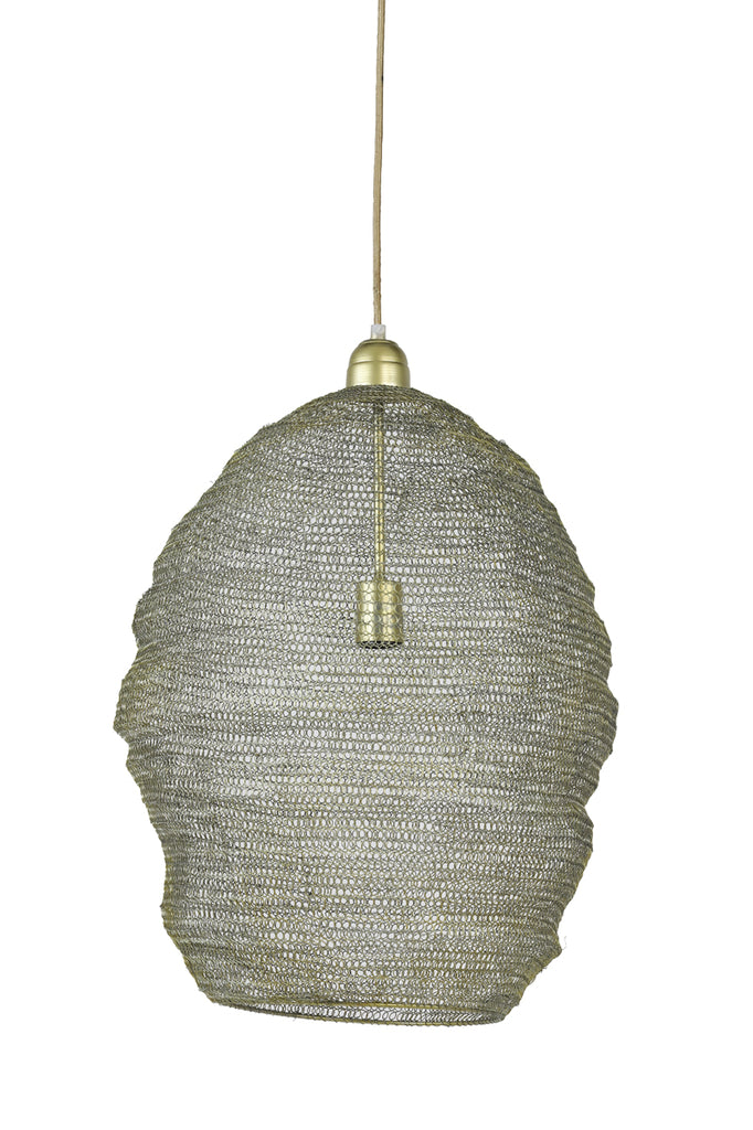 Hanging lamp 45x60 cm NIKKI wire light gold