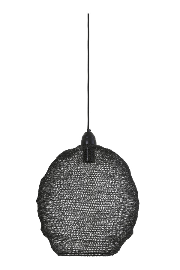 Hanging lamp 38x42 cm NINA wire shiny black