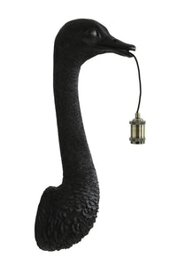 Wall lamp 25x19x72 cm OSTRICH matt black