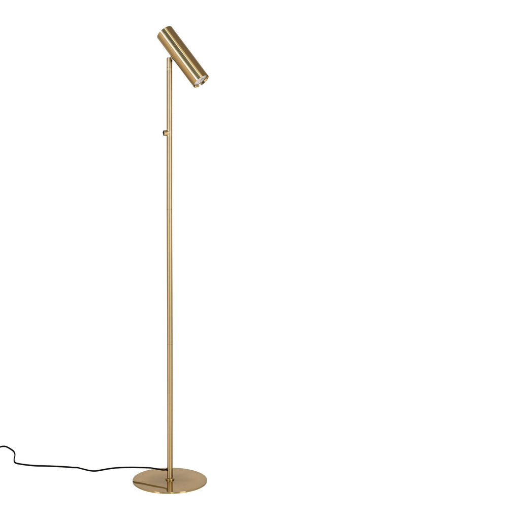 Paris Floor Lamp - Lamp in brass with a 210 cm fabric cord Bulb: GU10/5W LED IP20