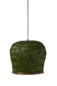 Hanging lamp 40x36 cm PATUK bamboo green