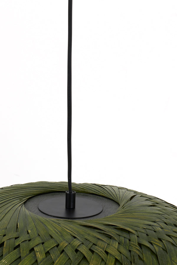 Hanging lamp 40x36 cm PATUK bamboo green