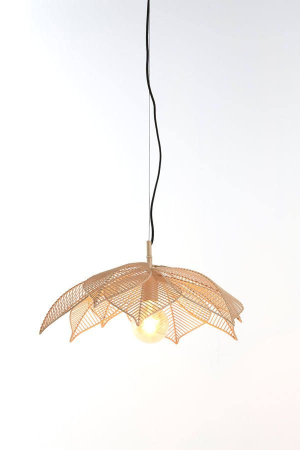 Hanging lamp 54x24,5 cm PAVAS matt beige