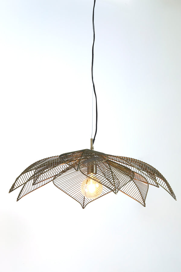 Hanging lamp 72x29 cm PAVAS antique bronze