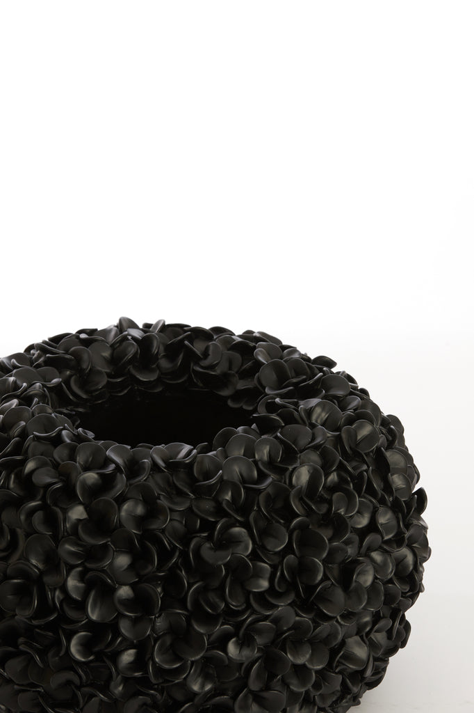 Vase deco 38x23 cm PHYLIA matt black