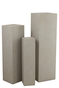 Pillar Rectangle High Clay Beige Large