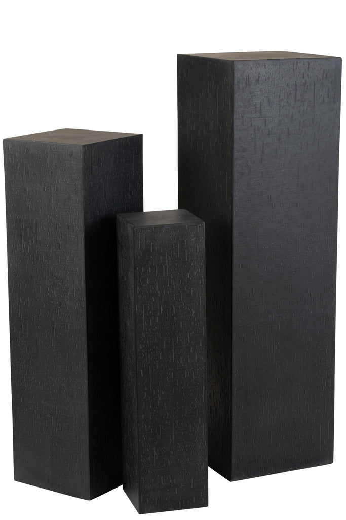 Pillar Rectangle High Clay Black Large