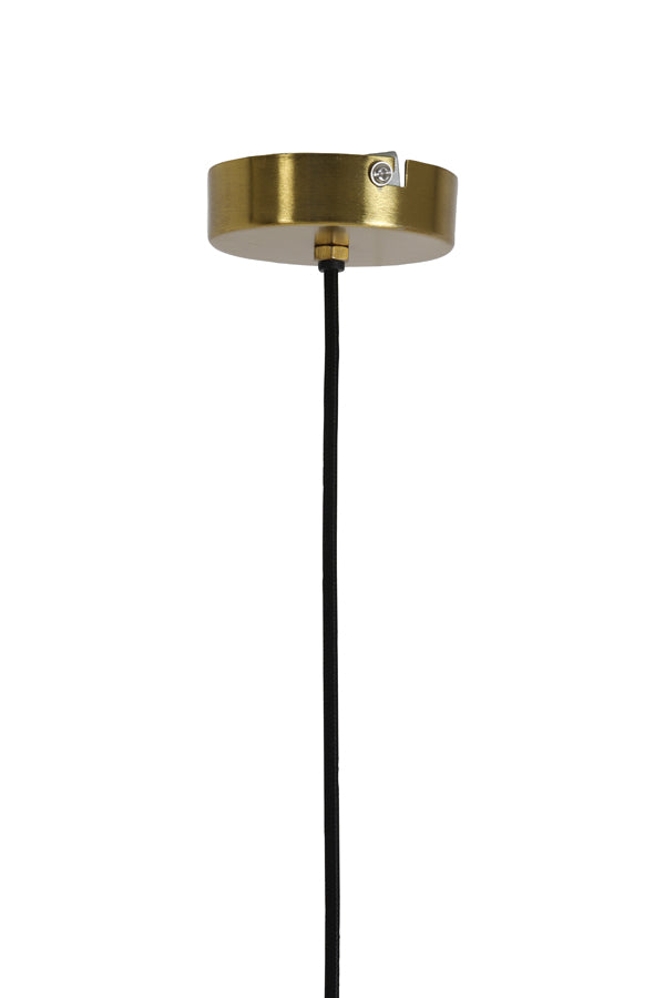 Hanging lamp 40x17 cm PLEAT glass brown+gold