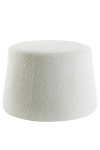 Pouf Ø59x38 cm LAURYN bouclé cream