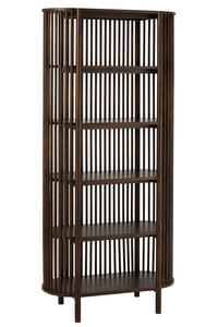 Rack Conie 5 Shelves Mango Wood Dark Brown