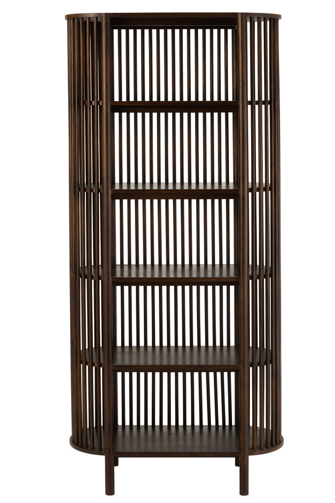 Rack Conie 5 Shelves Mango Wood Dark Brown