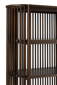 Rack Conie 5 Shelves Mango Wood Dark Brown